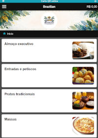 Demonstração de restaurante