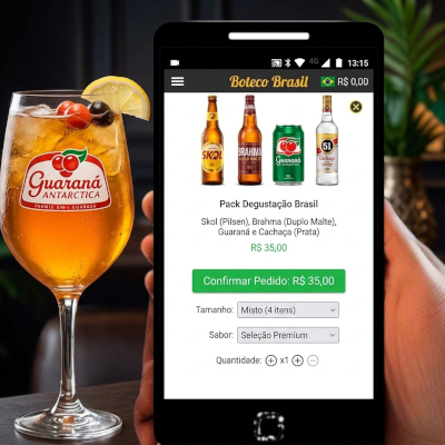 Seleção fácil de bebidas